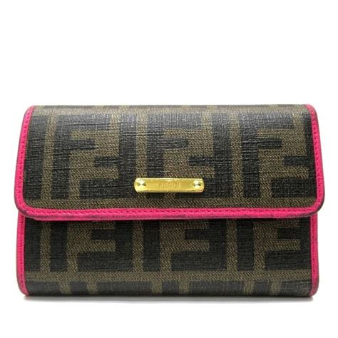 fendi wallet women's|fendi zucca wallet on chain.